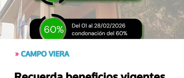 Campo Viera recuerda beneficios vigentes para regularizar el impuesto automotor