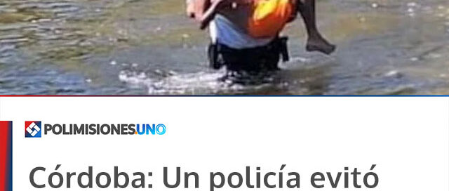 Un policía evitó una tragedia al rescatar a un niño que se ahogaba en un río
