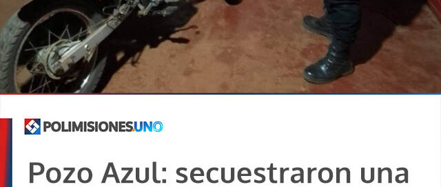Pozo Azul: secuestraron una motocicleta robada tras la fuga del conductor